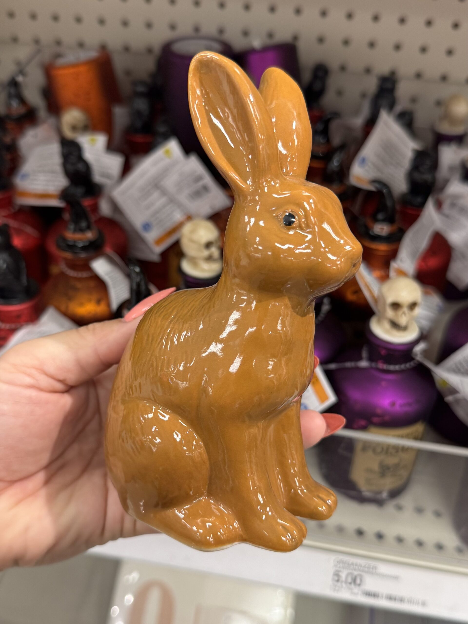 Bullseye's Playground Ceramic Bunny Organizer - in store