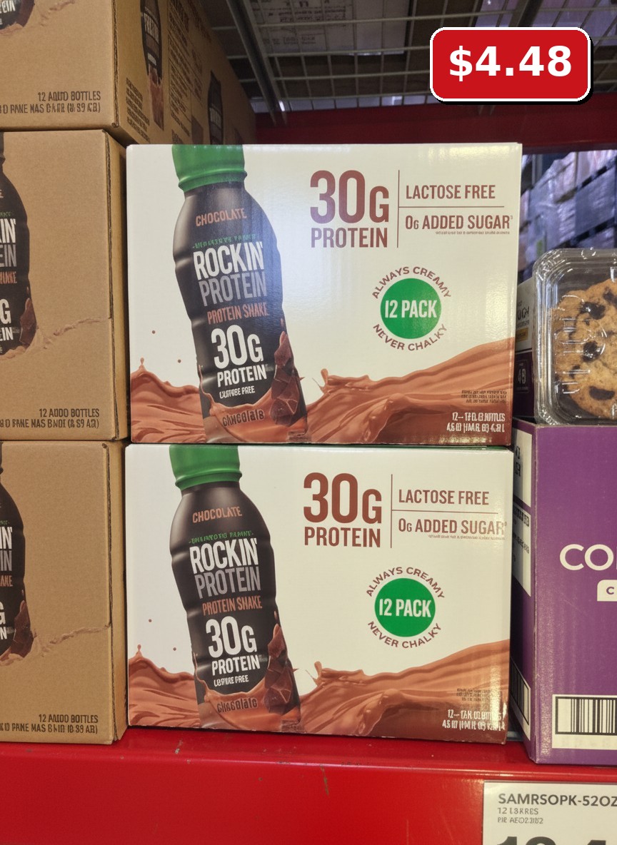 Shamrock Farms Rockin' Protein Protein Shake, Chocolate, 12 Pack
