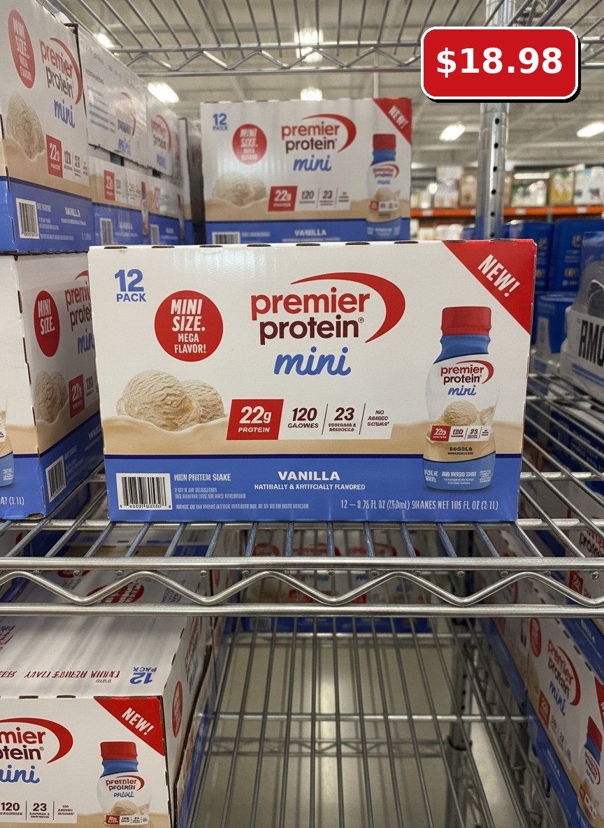 Premier Protein Mini High Protein Shake, Vanilla, 12 Pack