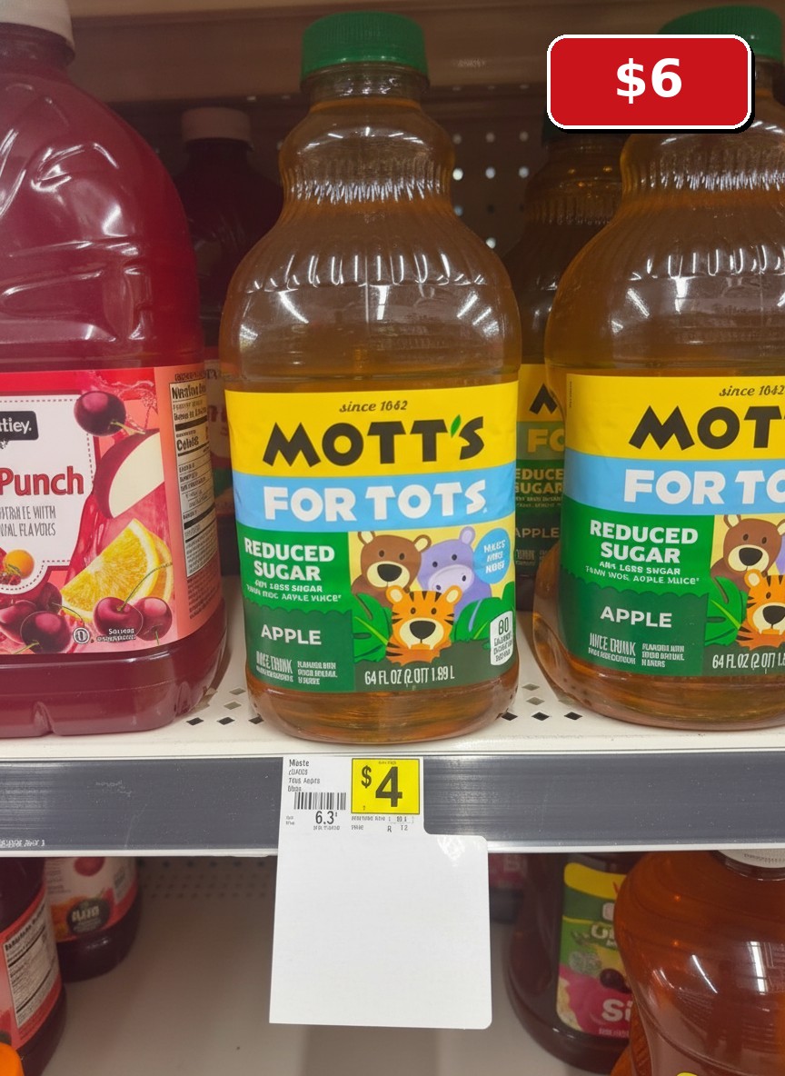 Mott's For Tots Reduced Sugar Apple Juice Drink