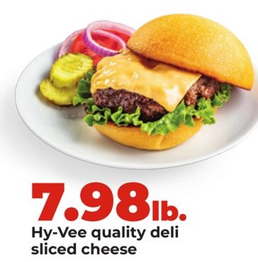 Hy-Vee quality deli sliced cheese