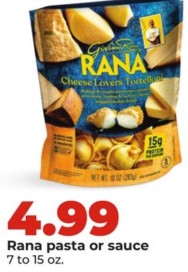 Rana pasta or sauce