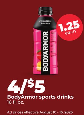 BodyArmor sports drinks