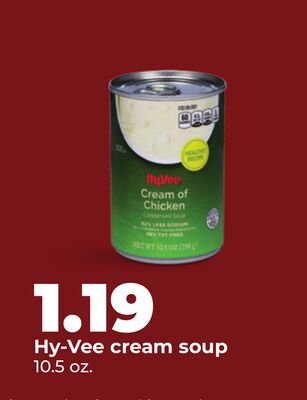 Hy-Vee cream soup