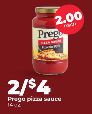 Prego pizza sauce