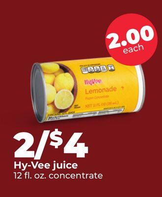 Hy-Vee juice