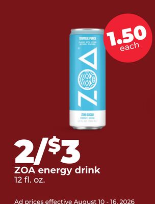 ZOA energy drink