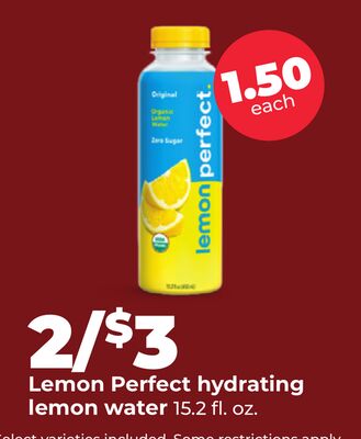 Lemon Perfect hydrating lemon water