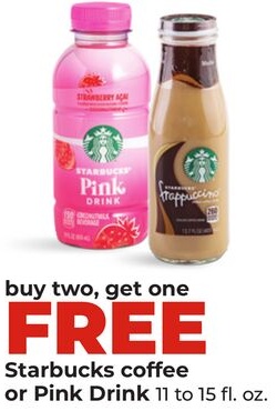 Starbucks coffee or Pink Drink