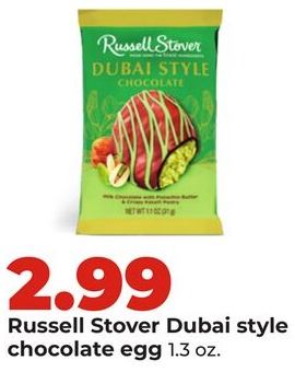 Russell Stover Dubai style chocolate egg