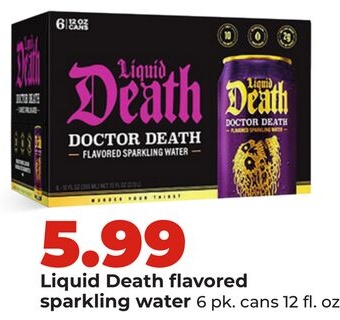 Liquid Death flavored sparkling water