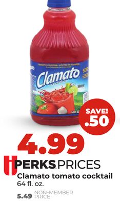 Clamato tomato cocktail