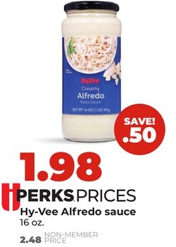 Hy-Vee Alfredo sauce