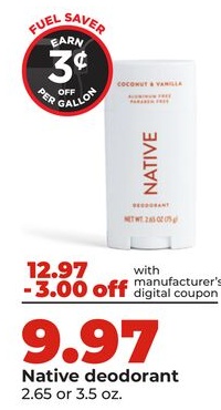 Native deodorant