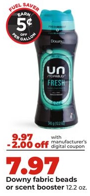 Downy fabric beads or scent booster