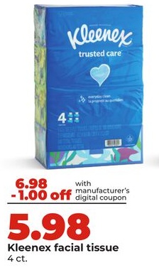 Kleenex facial tissue