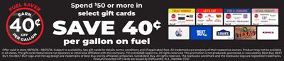 Select Gift Cards