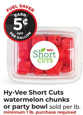 Hy-Vee Short Cuts watermelon chunks or party bowl