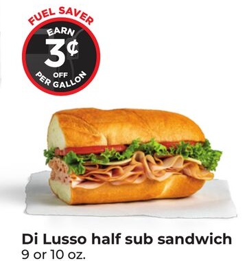 Di Lusso half sub sandwich