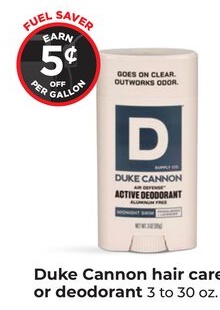 Duke Cannon hair care or deodorant