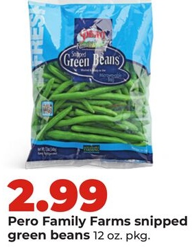 Pero Family Farms snipped green beans