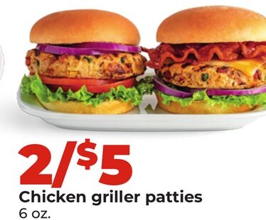Chicken griller patties