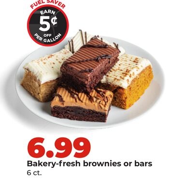 Bakery-fresh brownies or bars