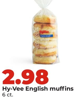 Hy-Vee English muffins
