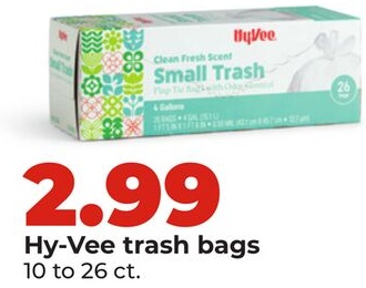 Hy-Vee trash bags