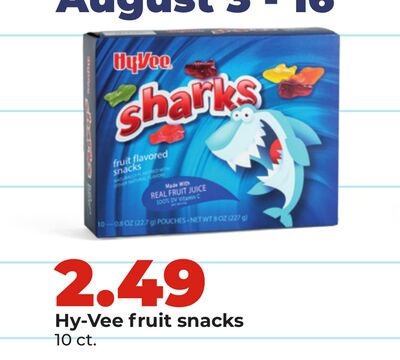 Hy-Vee fruit snacks