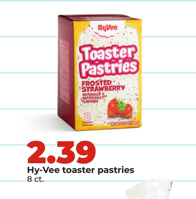 Hy-Vee toaster pastries