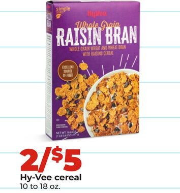 Hy-Vee cereal