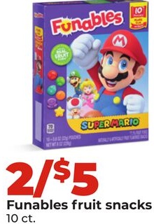 Funables fruit snacks