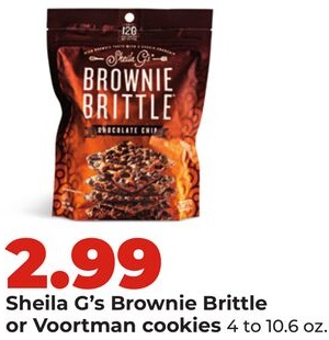 Sheila G's Brownie Brittle or Voortman cookies