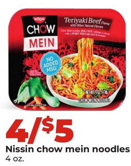 Nissin chow mein noodles