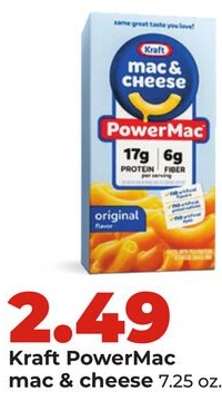 Kraft PowerMac mac & cheese