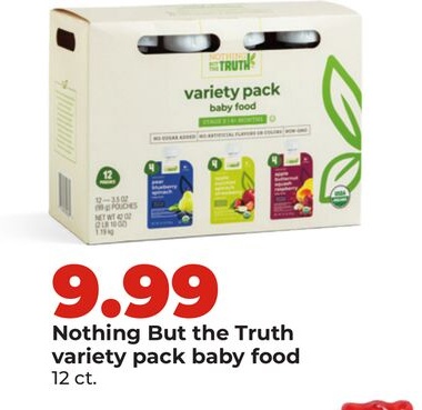 Nothing But the Truth variety pack baby food