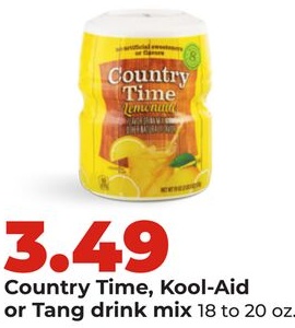 Country Time, Kool-Aid or Tang drink mix