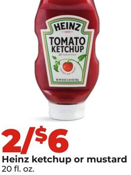 Heinz ketchup or mustard