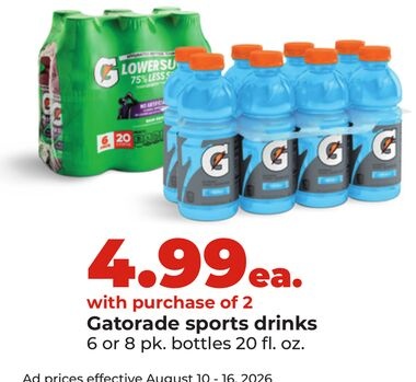 Gatorade sports drinks