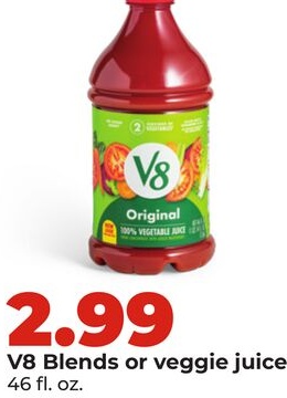 V8 Blends or veggie juice