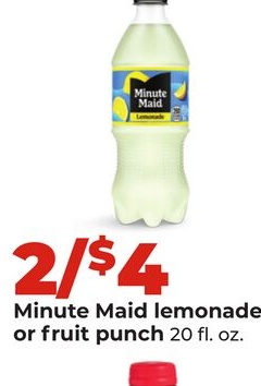 Minute Maid lemonade or fruit punch