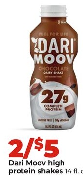 Dari Moov high protein shakes