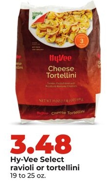 Hy-Vee Select ravioli or tortellini