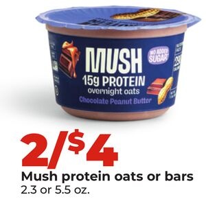 Mush protein oats or bars