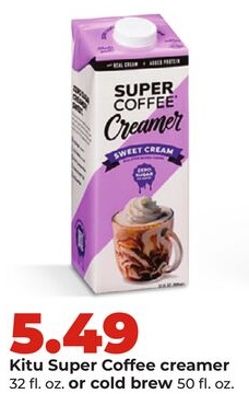 Kitu Super Coffee creamer 32 fl. oz. or cold brew 50 fl. oz.