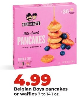 Belgian Boys pancakes or waffles