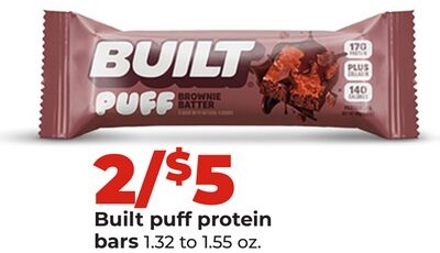 Built puff protein bars
