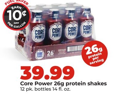 Core Power 26g protein shakes