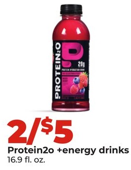 Protein2o +energy drinks